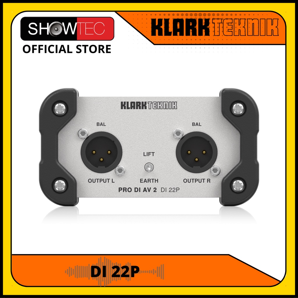Klark Teknik DI 22P Passive Stereo DI Box with Midas Transformers and ...