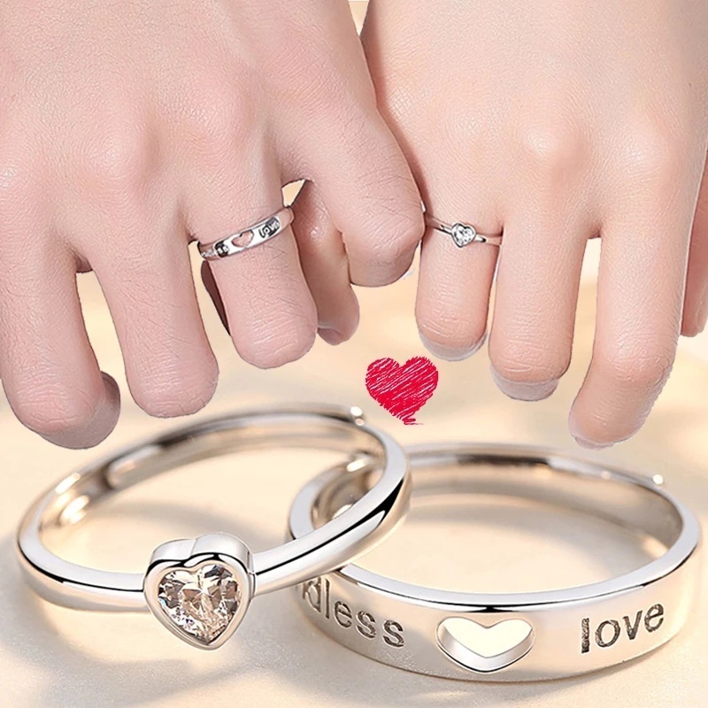 Simple hot sale love ring