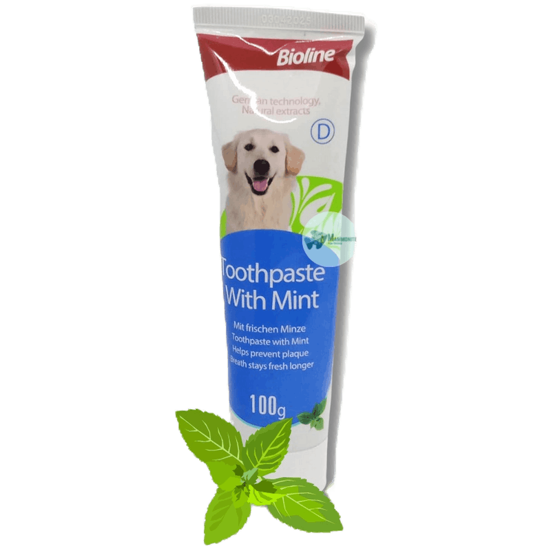 Bioline Pet Toothpaste Cleans Teeth and Breath stays fresh longer of