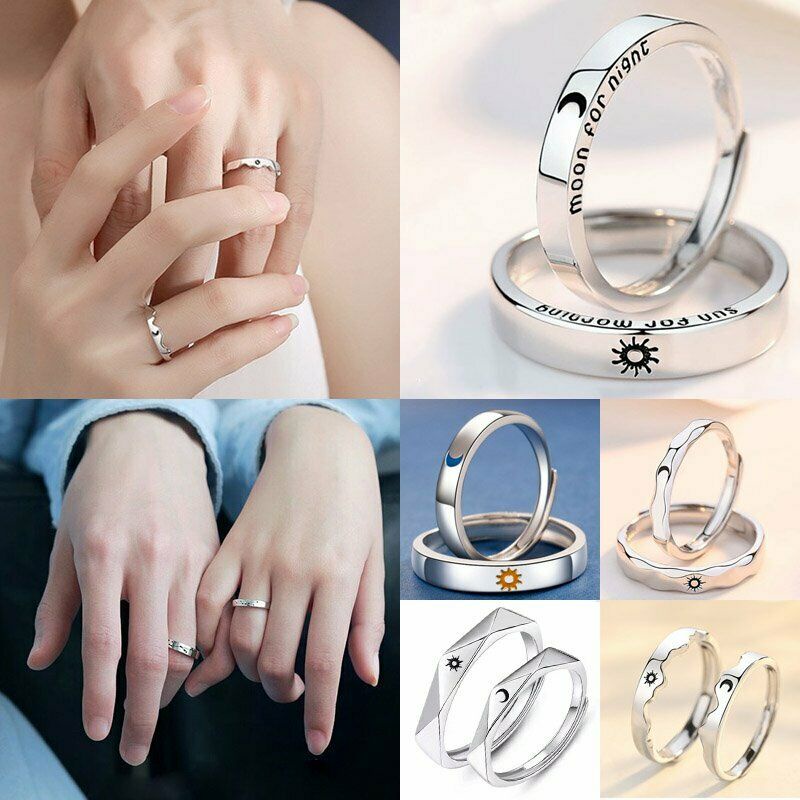 Fashion Finger Rings Set Couple Jewelry Engagement Ring Wedding Party