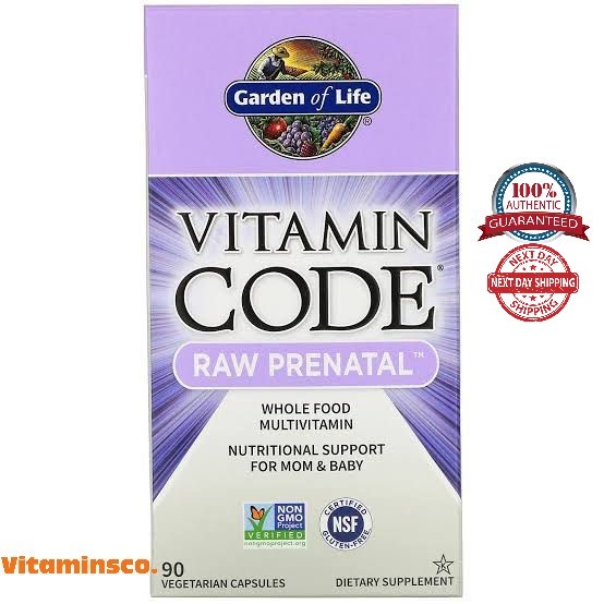Garden of Life Vitamin Code Raw Prenatal Wholefood Multivitamin (90 ...
