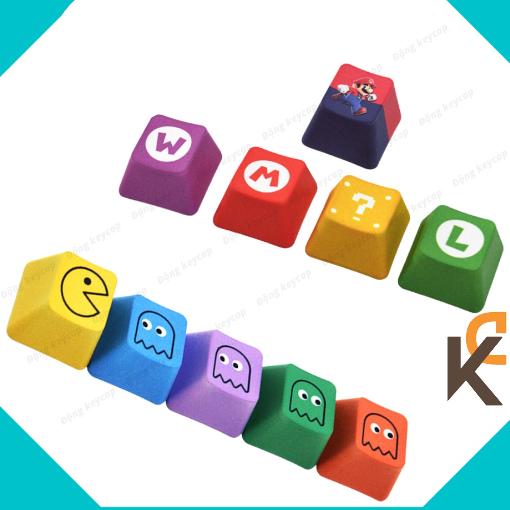 Retail Keycap PBT mario, Pacman, Doraemon, Corgi For Mechanical ...