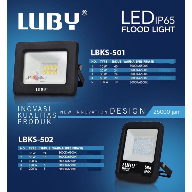 Luby 10 watt Spotlight LBKS-503 / Spotlight / Flood Light LED 10 w LUBY ...