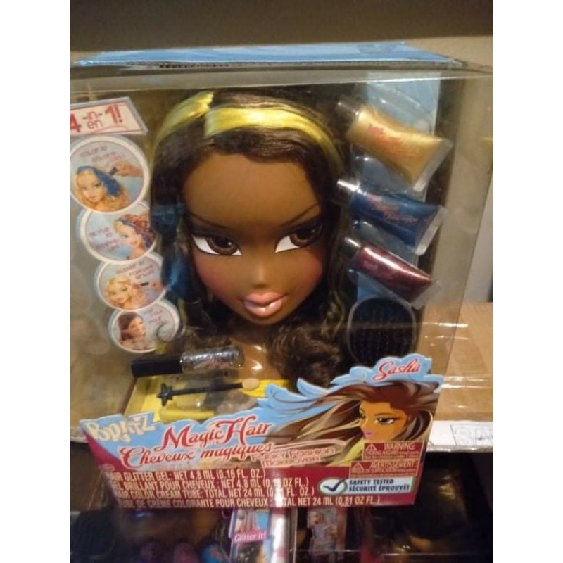 bratz 4 in 1 magic hair styling head sasha