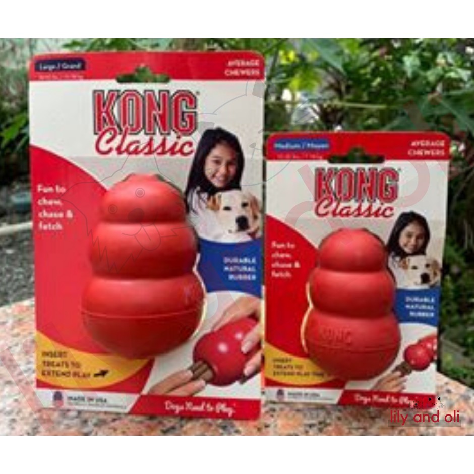 Kong Classic Chew Toy For Dogs (MEDIUM) Shopee Philippines