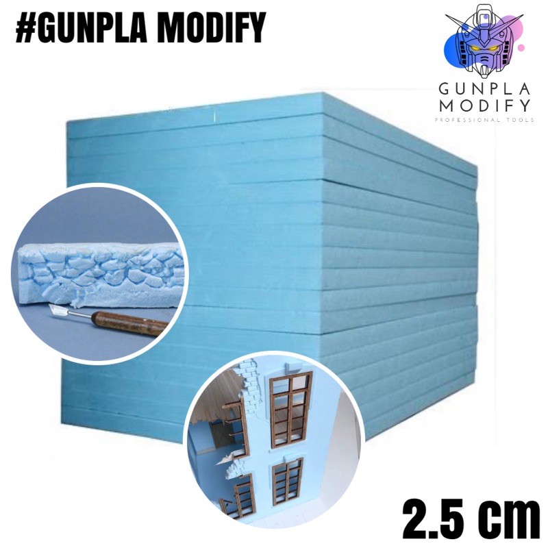 Diorama XPS Foam Board Size 30x30x2.5 cm 1 Sheet Shopee Philippines
