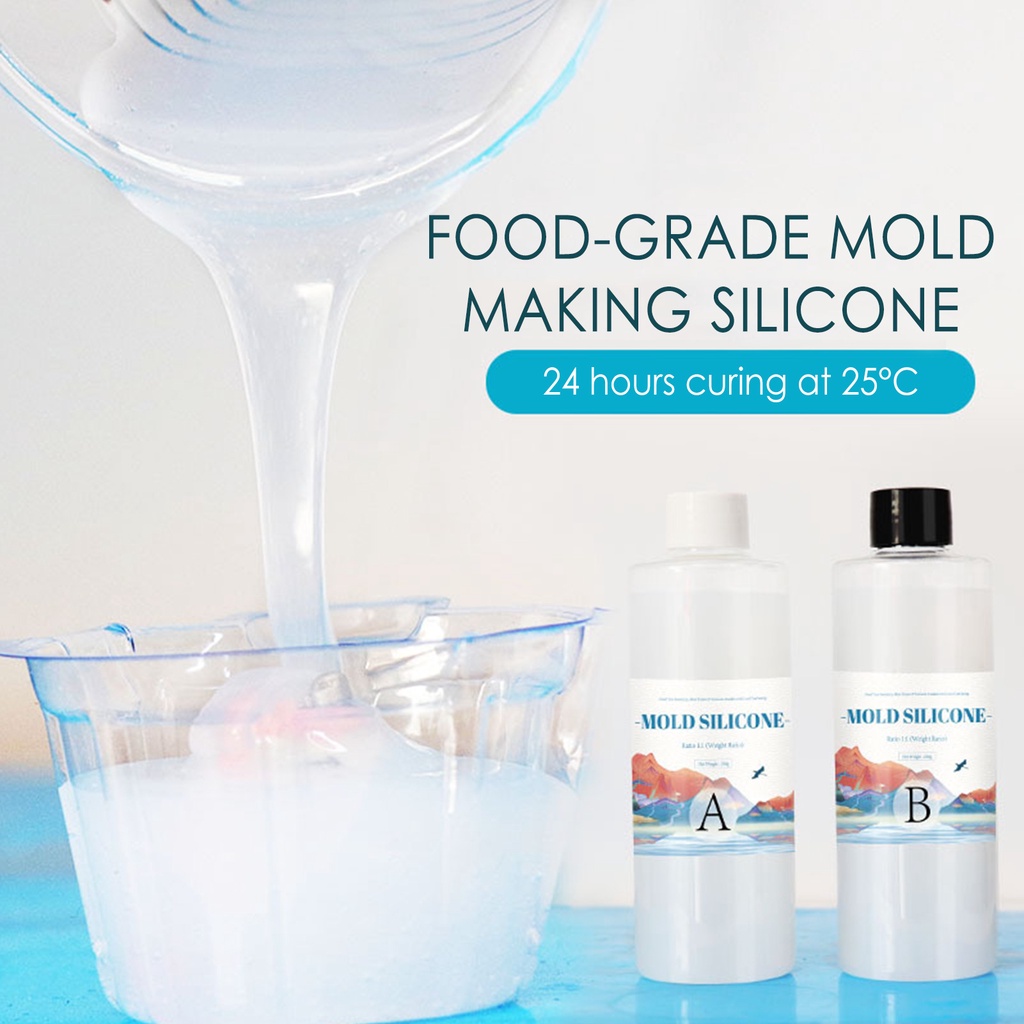 200/500g DIY Resin Silicone Mold Making AB 1:1 Liquid Rubber Silicone ...