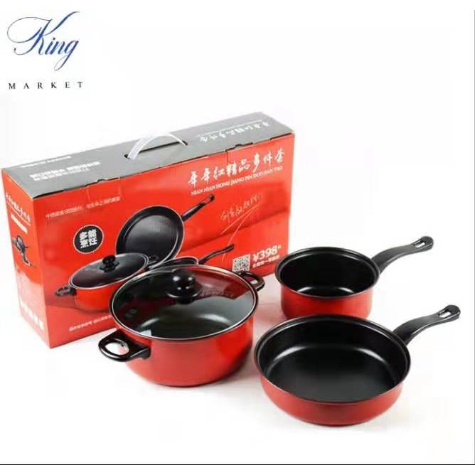 JML Stoneware Frying Pan 3pcs+Lid