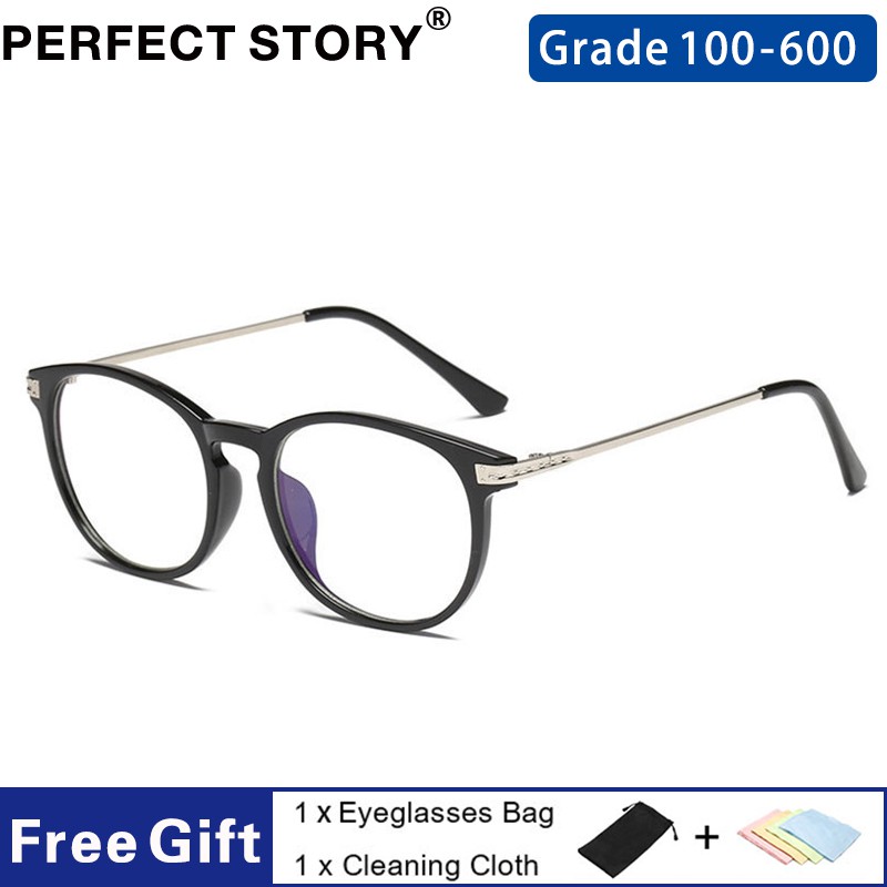 Graded Eyeglasses With Grade 1.0 / 2.0 / 3.0 / 4.0 / 5.0 / 6.0 Retro