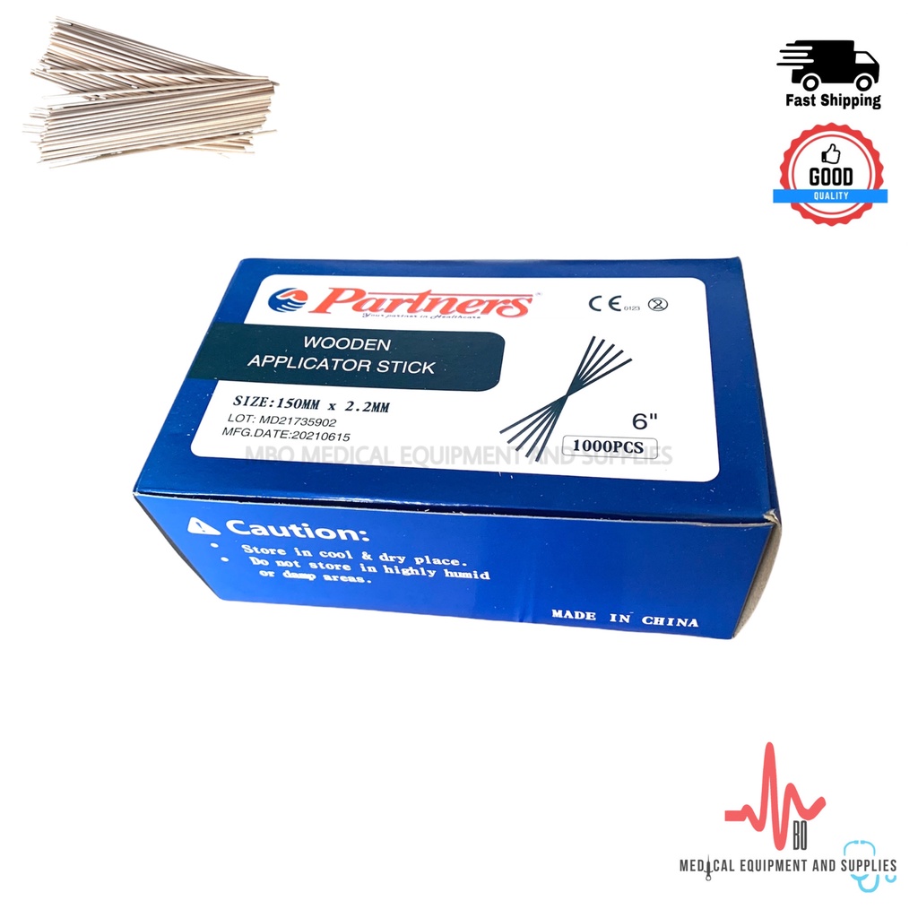 Non Sterile Wooden Applicator Sticks - 1000pcs/box | Shopee Philippines