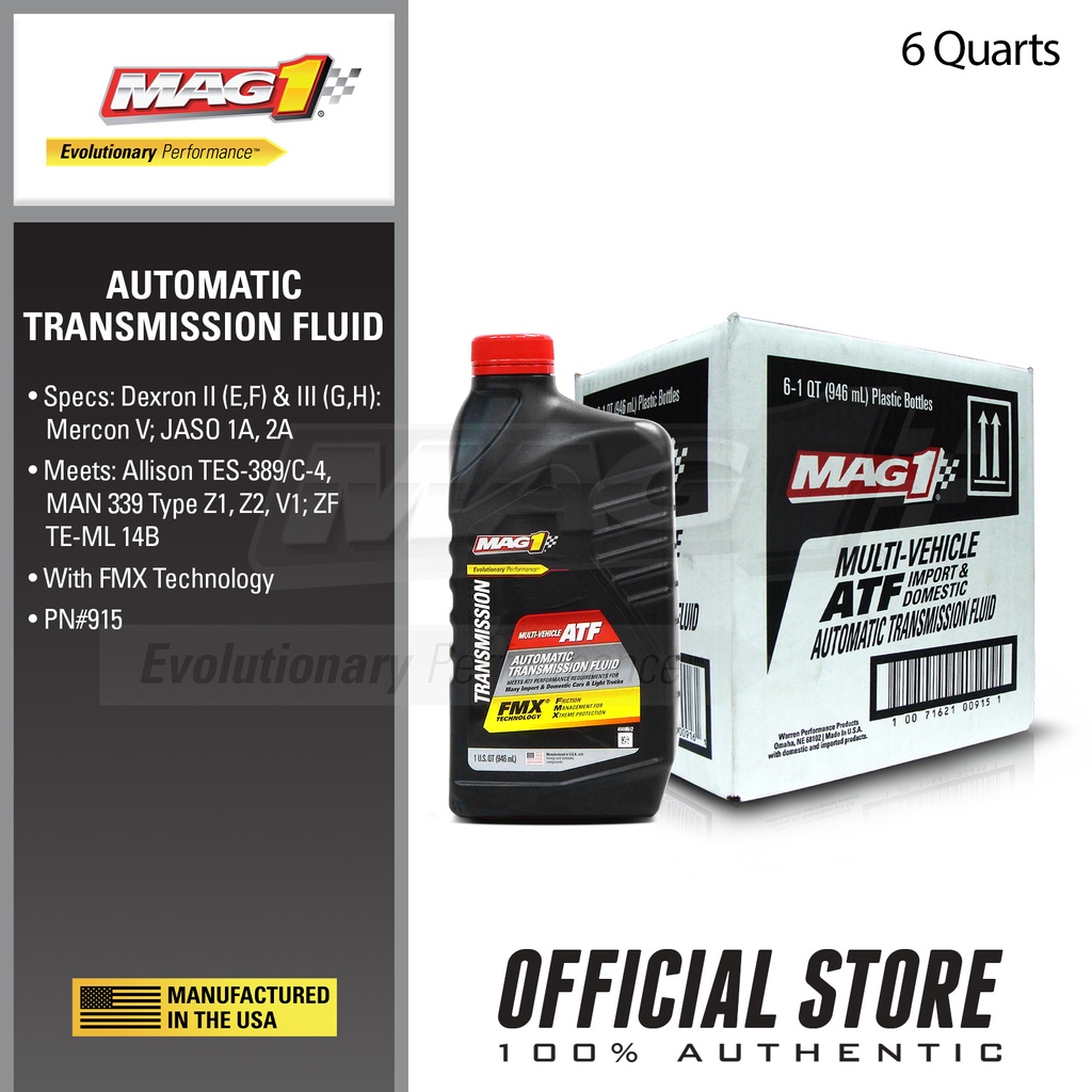 MAG 1 MultiVehicle Universal Automatic Transmission Fluid 1qt 1 case