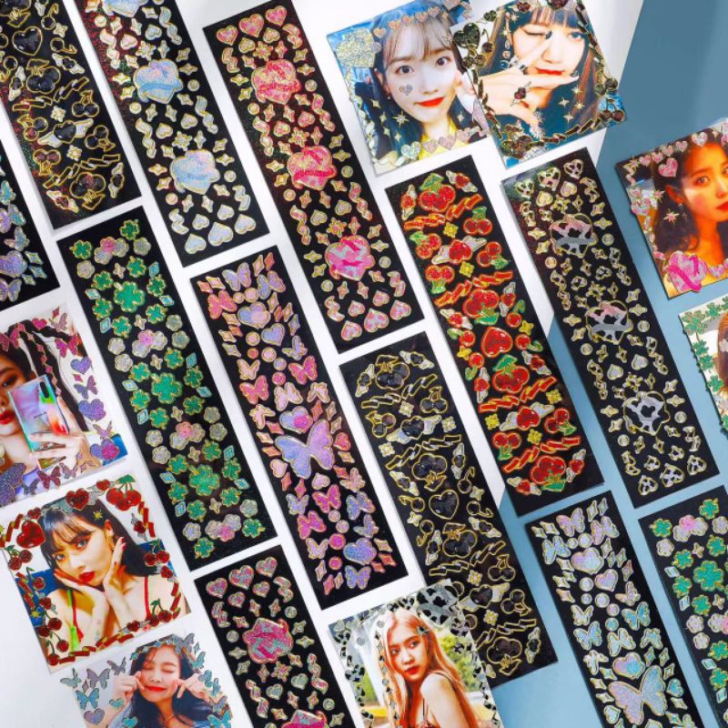 Galicici Ribbon Sticker for Toploader Decoration/ Creative INS Flashing ...