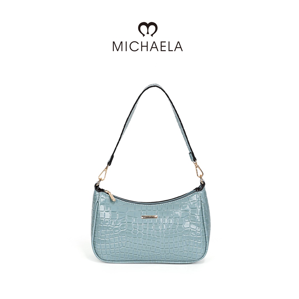 Michaela Crocodile pattern shoulder bag for women sling PU crossbody bag for women MHB1006711 Shopee Philippines