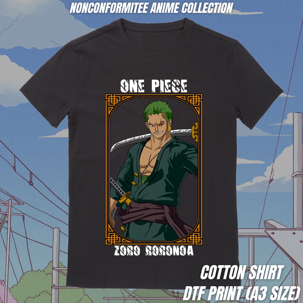 Zoro Roronoa Tshirt with DTF Print A3 Size | Shopee Philippines