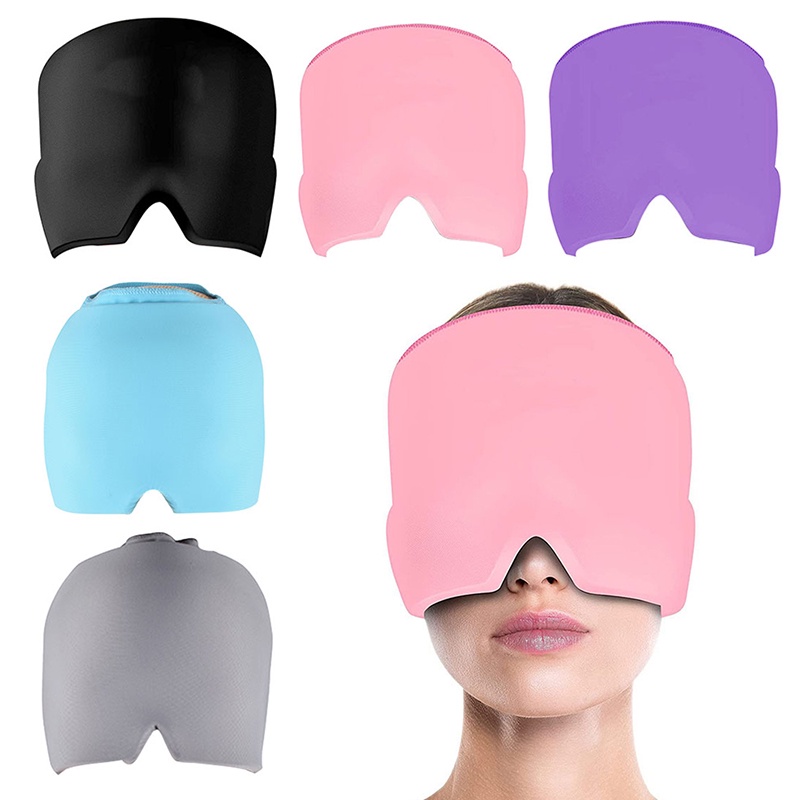 Gel Ice Cold Therapy Headache Migraine Relief Cap For Chemo,Sinus,Neck