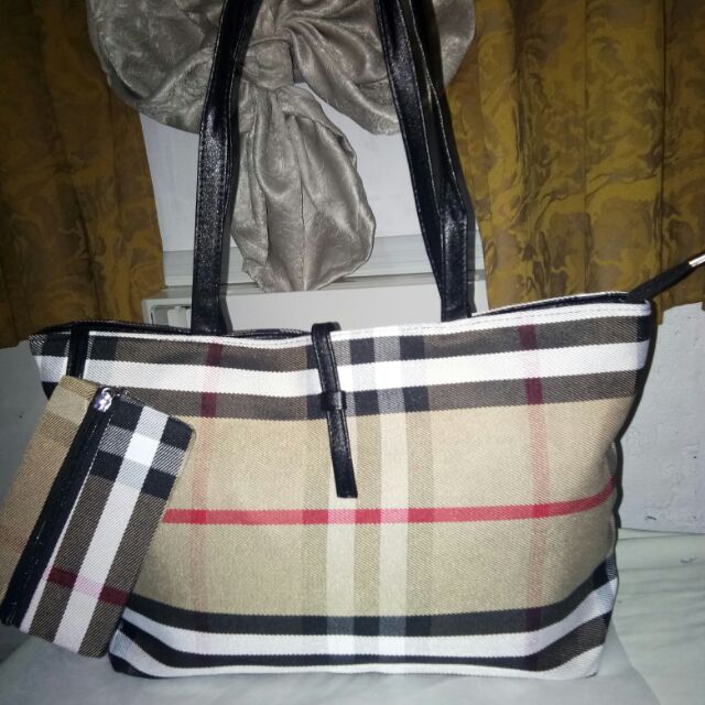 Burberry inspired tote bag Shopee Philippines