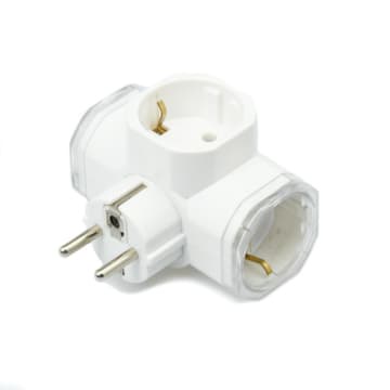 AZKO Krisbow Three-Way T-Arde 3-Way Electrical Plug | Shopee Philippines