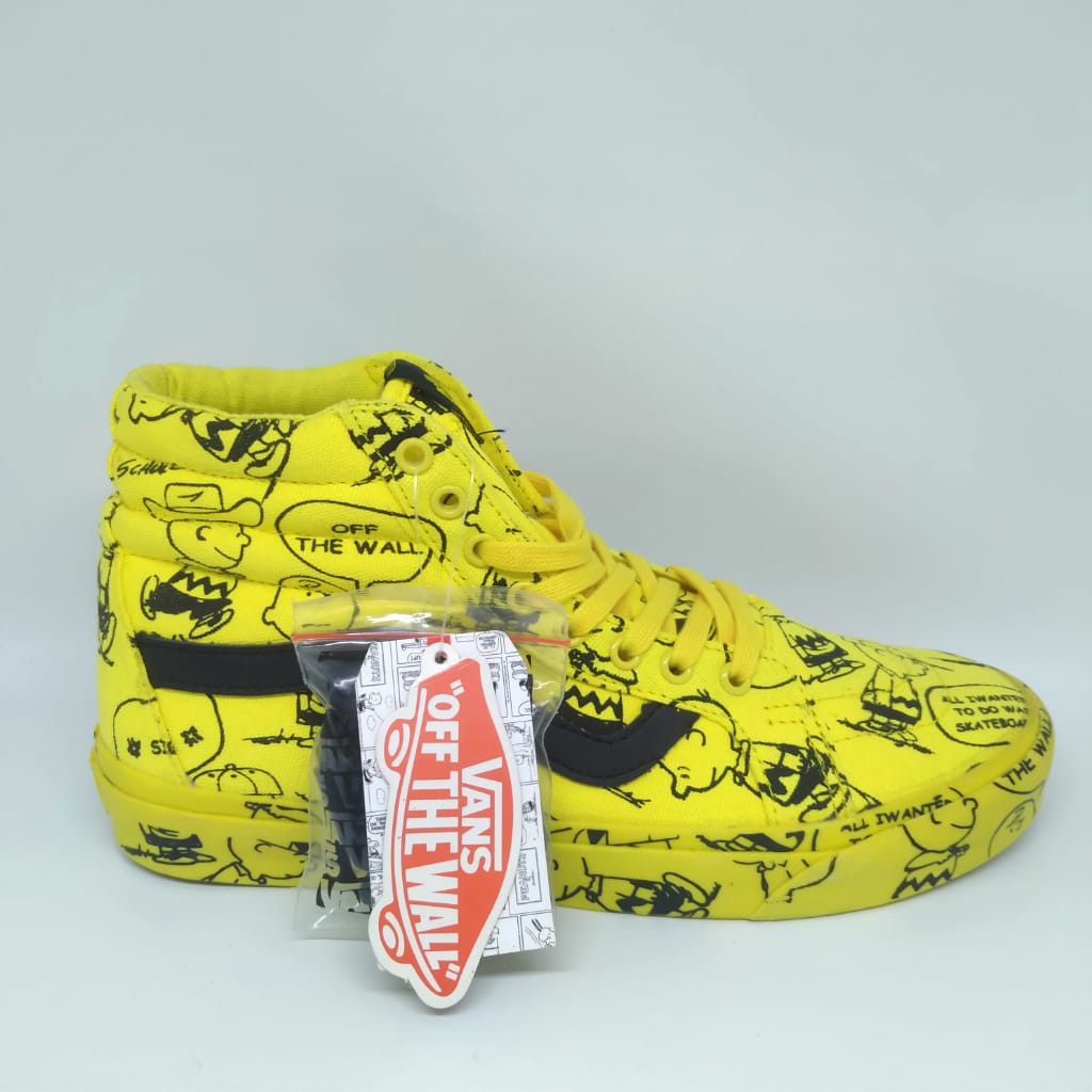 Vans peanuts clearance sk8 hi yellow