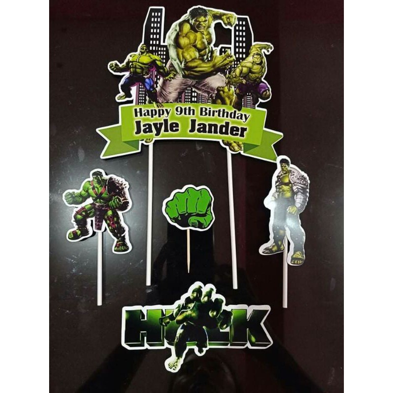 ♂Hulk Theme Cake Topper | Shopee Philippines