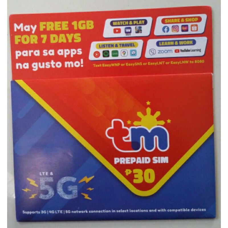 Image Result For Lte And G Ready Sim Tm Tambayan