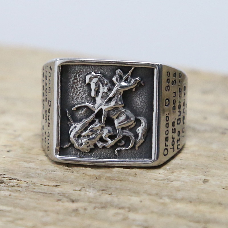 Freemason Vintage Stainless Steel Paladin Signet Ring Men's Roman ...
