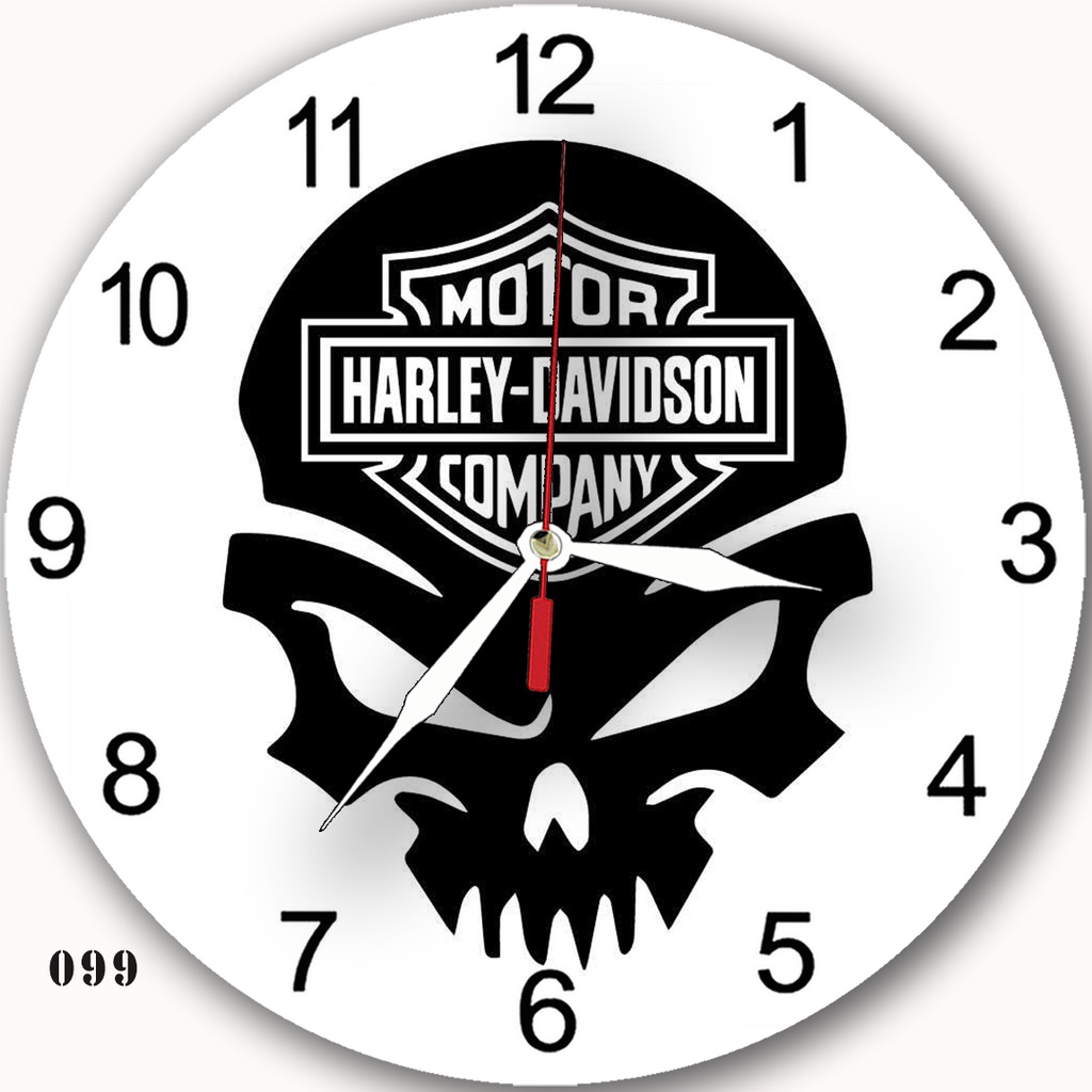 Harley DAVIDSON CYCLES CUSTOM MOTORCYCLE WALL CLOCK 099 | Shopee ...