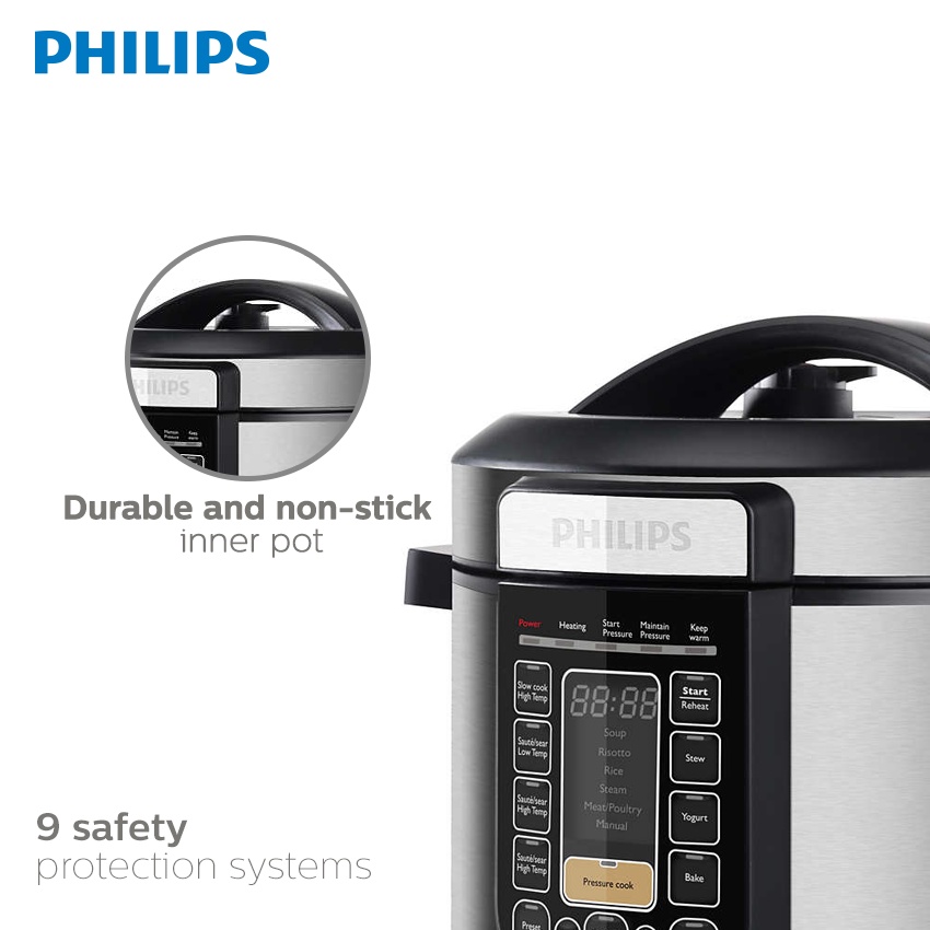 Manual Hd2137 PHILIPS HD2137/62 Multi Cooker Pressure Liter 12