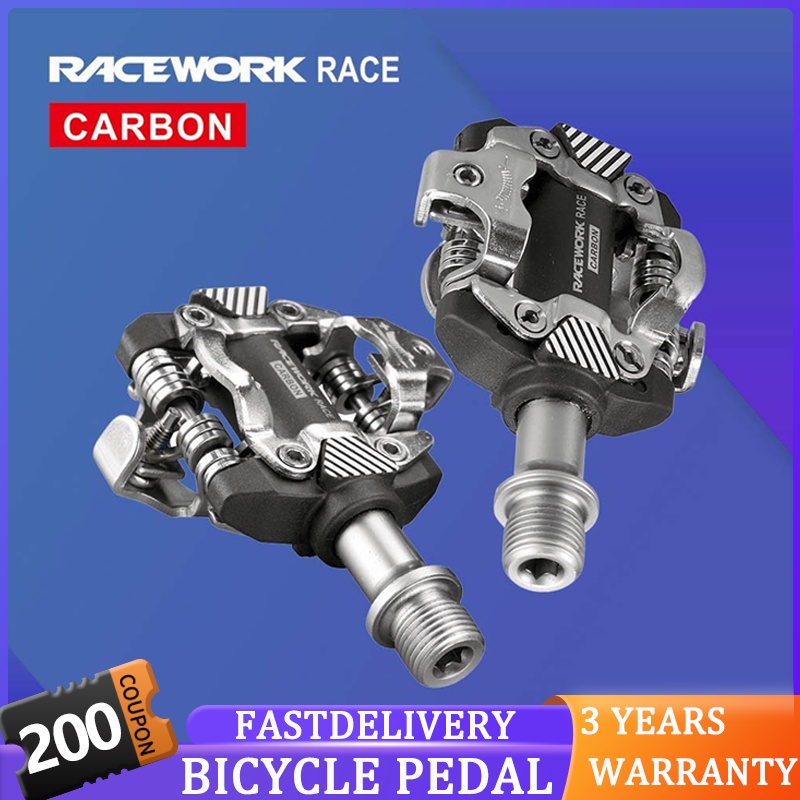 MTB Mountain Bike Cleat Clipless Pedals Without Clip Foot SPD Sealed Bearing XM8100 Shopee