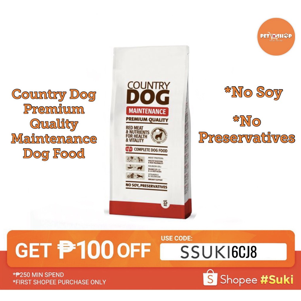 Country Dog Premium Quality Dog Food for Maintenance Shopee Philippines