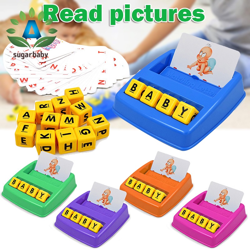 Matching Letter Game Educational Toys for Kids 37 Year Old Boys Girls Numbers and ABC Spelling