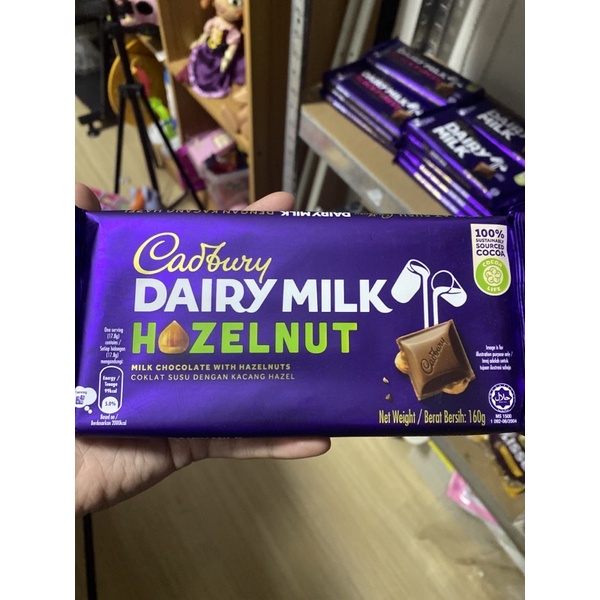 Cadbury dairy milk hazel nut 160g | Shopee Philippines