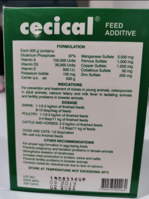 Cecical powder for dogs hotsell