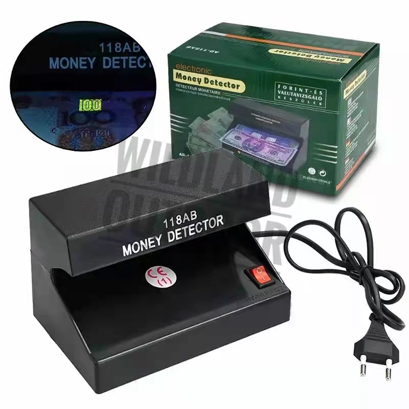 118ab Money Detector Portable UV Led Counterfeit Bill Detector Forged ...