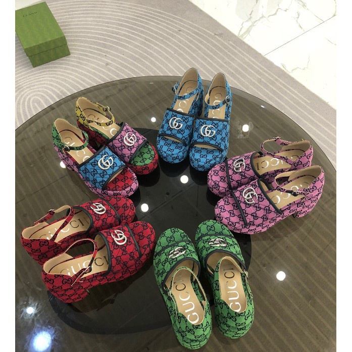 Gucci no heel clearance sandals