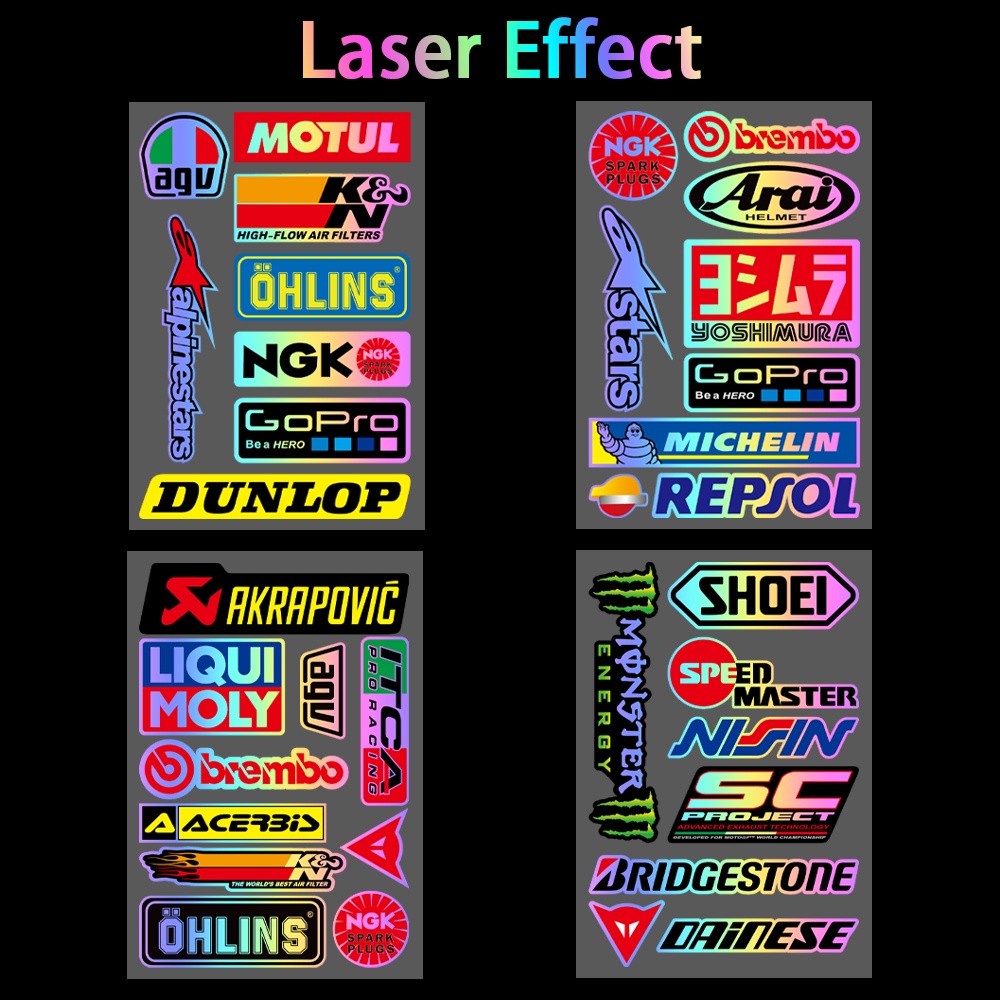 Motorcycle Sticker Thai Parts Stickers Racing Set Decals Yamaha Honda ...