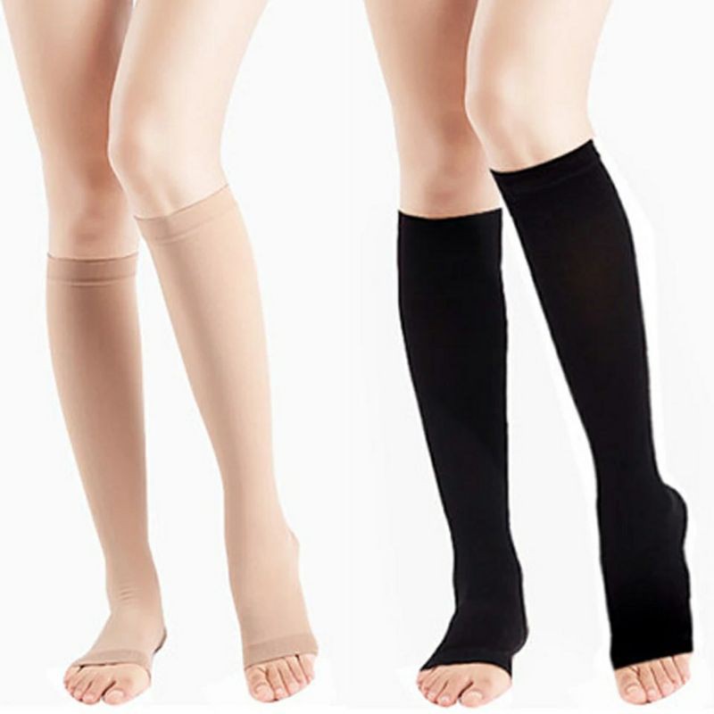 Compression Knee High Men Womens Pain Relief Pressure Circulation Soft ...