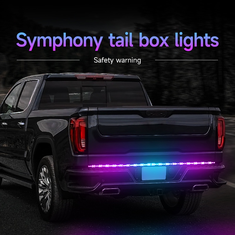 Universal 12V 120CM/150CM Car LED Fishbone Tailgate Light Multimodal