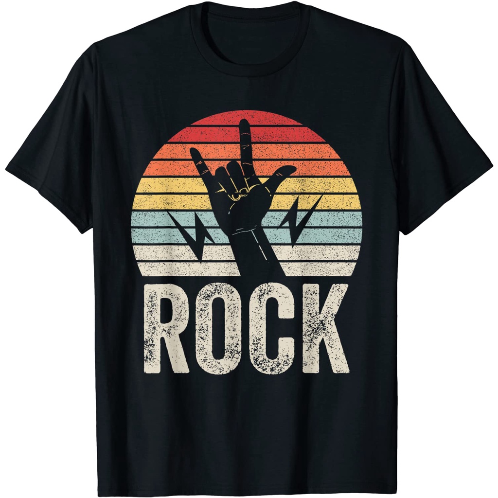 Vintage Retro Vintage Rock Roll Rock Band T-Shirt 100% Cotton Men Women T-shirt | Shopee Philippines