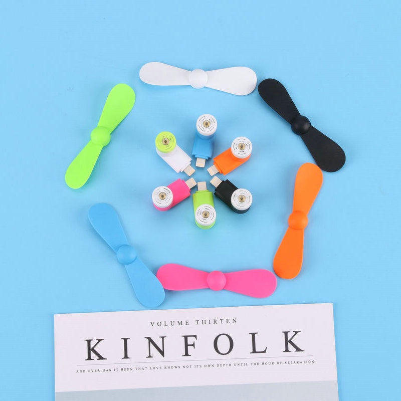 Lazy Handheld Mini Mobile Phone Fan Apple Port Portable Mini Small Fan