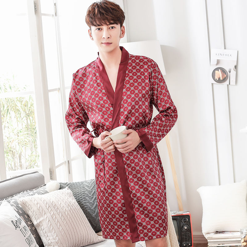 Thick silk robe deals