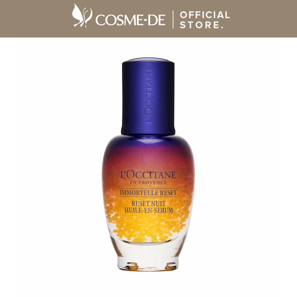 L'OCCITANE Immortelle Reset Overnight OilInSerum 30ml Shopee