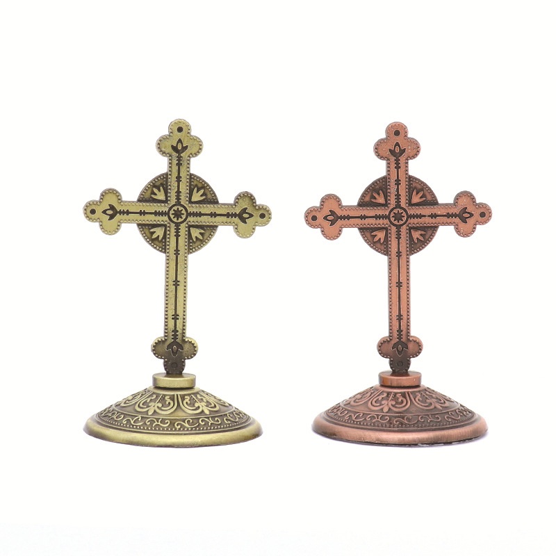 Catholic Church Crosses On The Stand Relics Antique Brozen Color Large ...