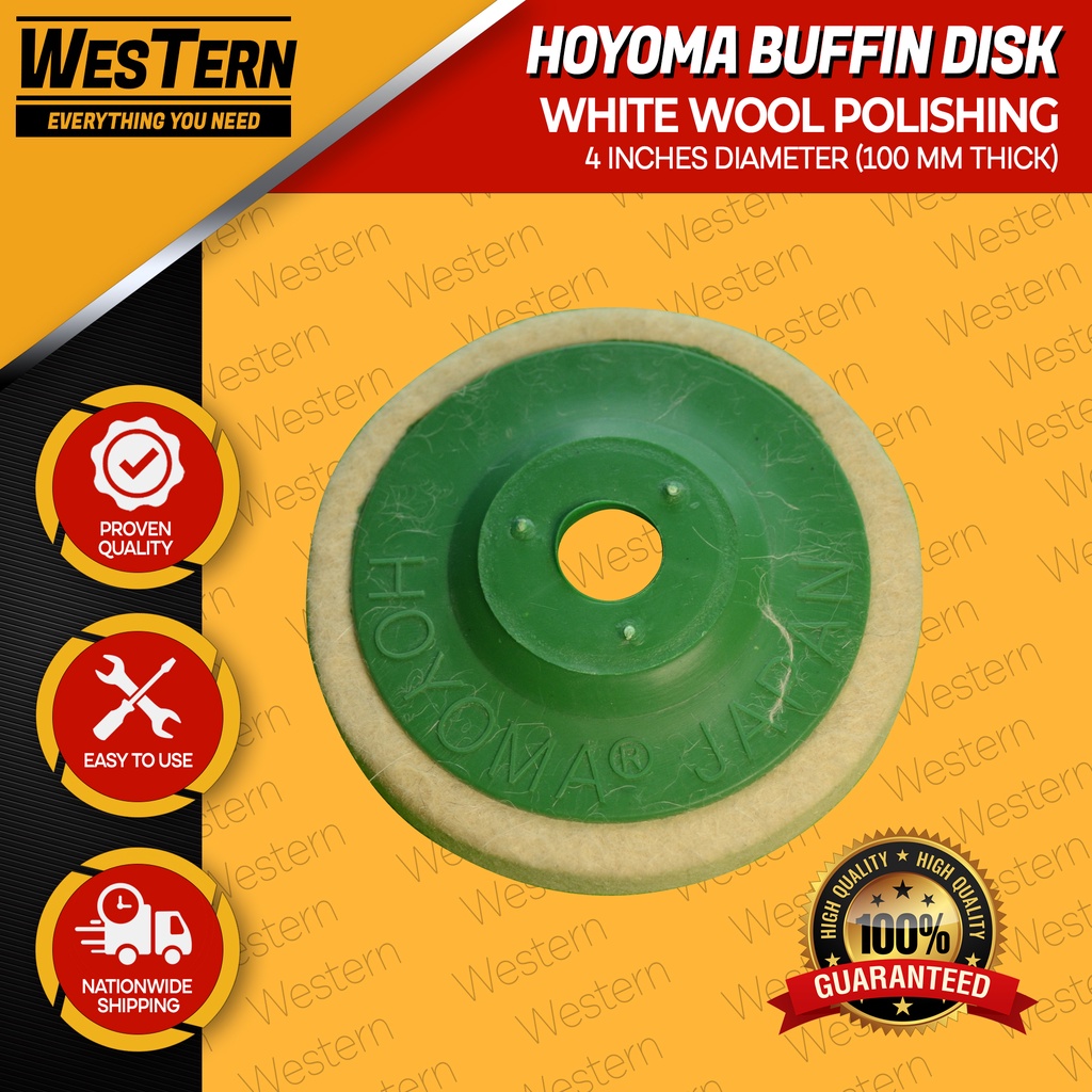 HOYOMA Buffing Polishing Wheel Disc for Stainless 4" WHITE Shopee