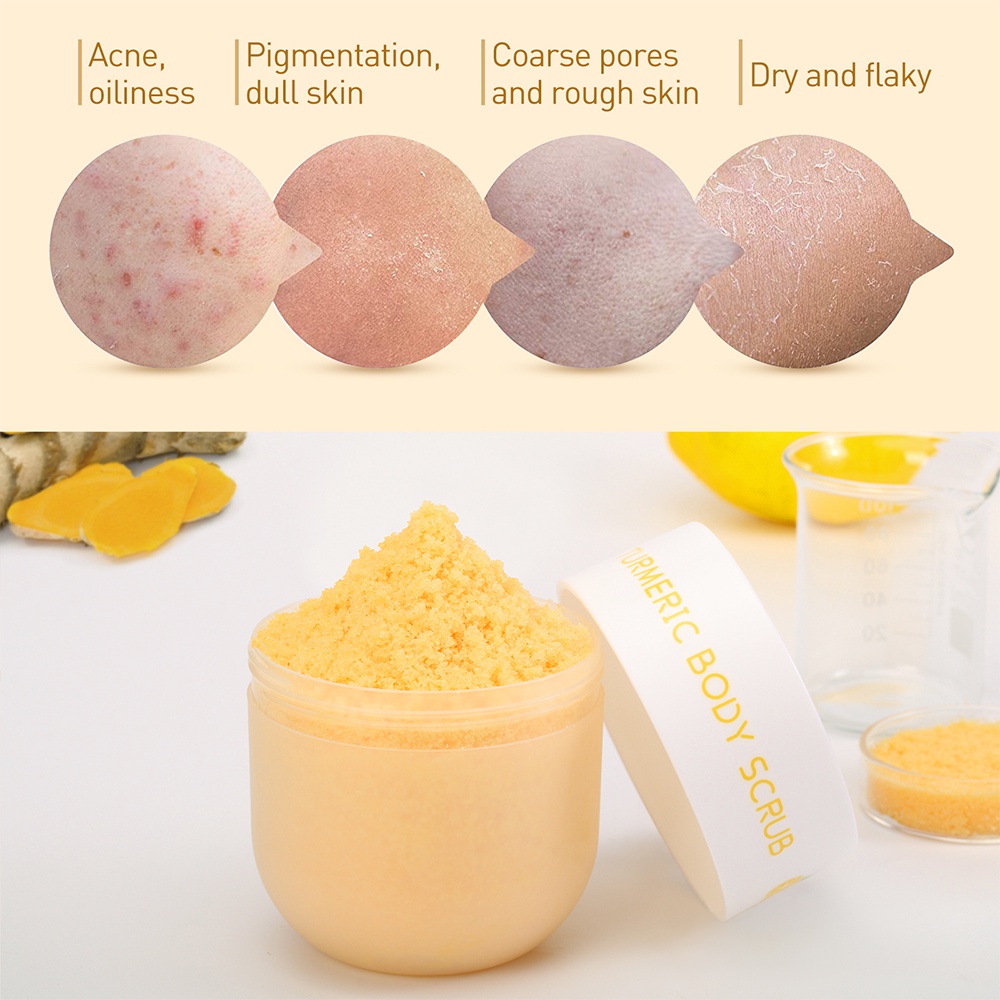 LANBENA Vitamin C Body Scrub Whitening Body Exfoliation Body Cleansing Peeling Gel Cream Body