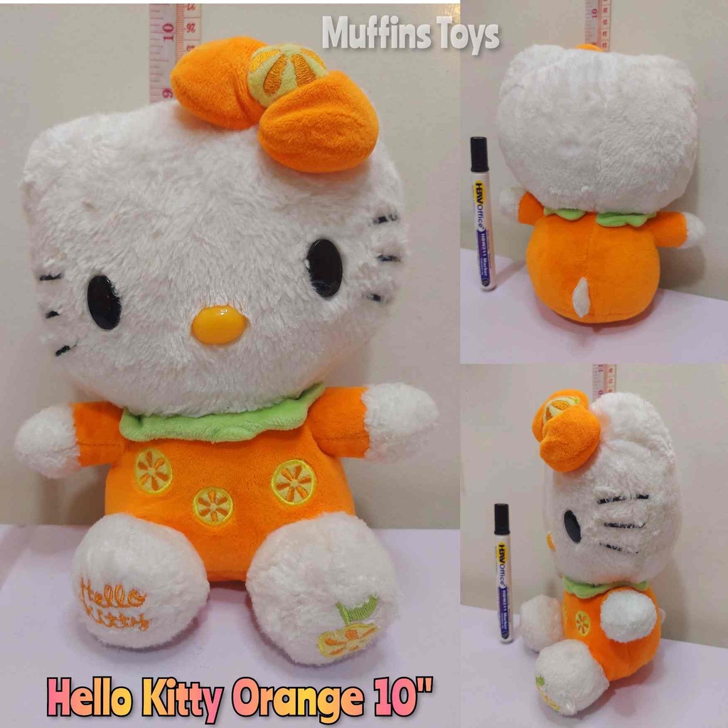 HELLO KITTY ORANGE [26 CM] STUFFED TOY / STUFF TOY | Shopee Philippines