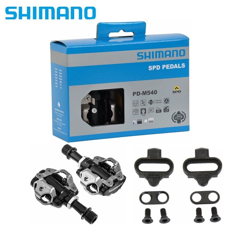 shimano PD M540 Pedals black silver MTB bicycle pedals bike self