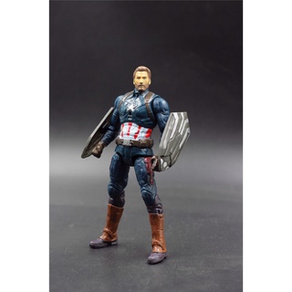 Avengers 4 Captain America Doll Model Hand Toy (new Package With Bracket).