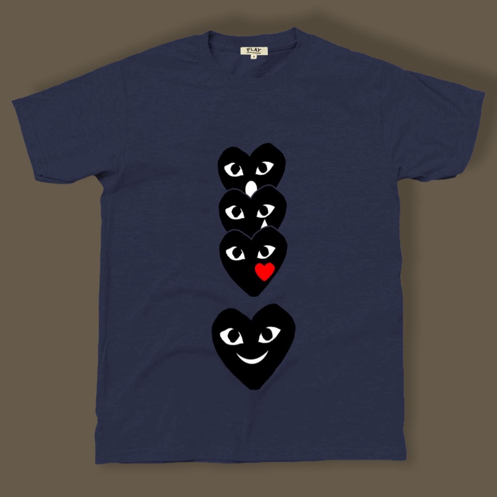 Cdg play outlet t shirt sale