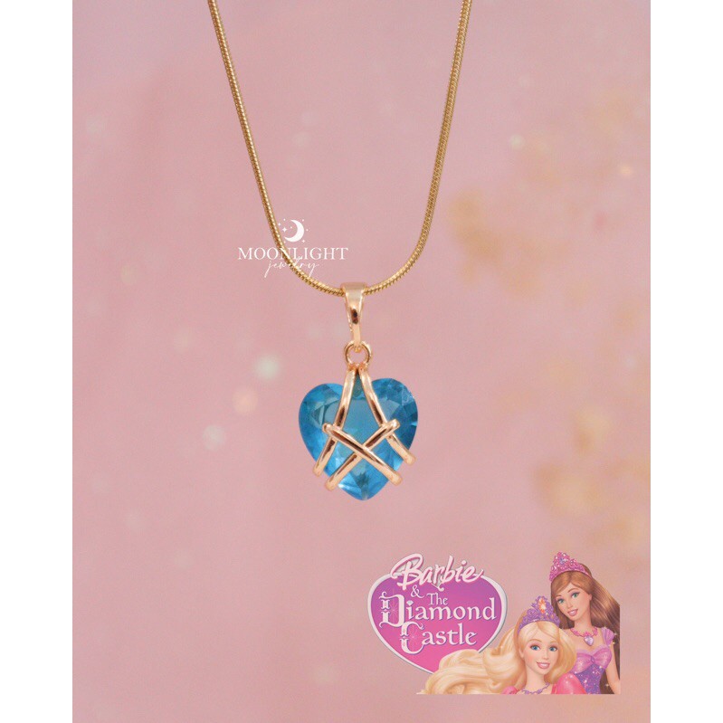 Barbie diamond castle inspired necklace hotsell