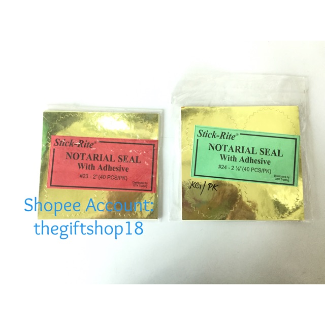 Notarial Seal No. 23/24 Shopee Philippines